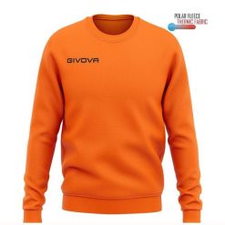 Bluza piłkarska dla dorosłych Givova Maglia One pomarańczowa. Brązowe bluzy nierozpinane męskie Givova, m, bez wzorów, sportowe, bez ramiączek, bez kaptura. Za 112.96 zł.
