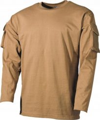 MFH BAWEŁNIANA BLUZA US Z KIESZENIAMI NA RĘKAWACH S. Bluzy nierozpinane męskie MFH, m, bez wzorów, z bawełny, bez ramiączek, bez kaptura. Za 116.00 zł.
