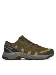 Salomon Trekkingi X-Adventure Recon Gore Tex L47813200 Zielony. Zielone buty trekkingowe męskie Salomon, bez wzorów, z gore-texu, sportowe, bez obcasa, bez zapięcia. Za 449.99 zł.
