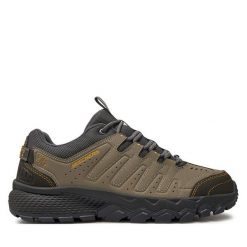 Trekkingi Skechers. Brązowe buty trekkingowe męskie Skechers, bez wzorów, bez zapięcia, trekkingowe. Za 219.99 zł.