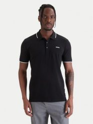 HUGO Polo Dinoso222 50467344 Czarny Slim Fit. Czarne koszulki polo męskie Hugo, m, bez wzorów, z bawełny, bez kołnierzyka, bez ramiączek. Za 429.99 zł.