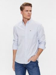 Tommy Jeans Koszula Oxford DM0DM18335 Błękitny Regular Fit. Niebieskie koszule męskie Tommy Jeans, m, bez wzorów, z bawełny, bez kołnierzyka, bez ramiączek. Za 309.99 zł.