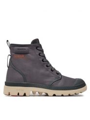 Palladium Trapery Pampa Lite+ Hi 79102-006-M Szary. Szare buty zimowe męskie Palladium, bez wzorów, z tworzywa sztucznego, bez obcasa, bez zapięcia. Za 419.99 zł.