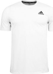 Adidas Koszulka męska adidas Aeroready Designed 2 Move Sport Tee biała GR0517 S. Białe t-shirty sportowe męskie ADIDAS, m, bez wzorów, sportowe, bez ramiączek. Za 129.11 zł.
