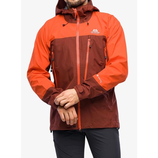 Kurtka GORE-TEX męska Mountain Equipment Lhotse Jacket. Czerwone kurtki męskie MOUNTAIN EQUIPMENT, m, bez wzorów, z gore-texu, sportowe, bez ramiączek, bez kaptura. Za 1,952.99 zł.