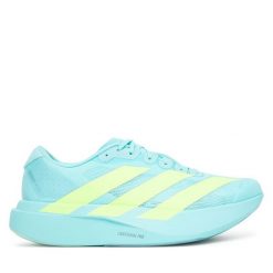 Buty do biegania adidas. Niebieskie buty do biegania męskie ADIDAS, bez wzorów, bez zapięcia, do biegania. Za 649.99 zł.