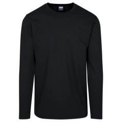 T-shirt Męski Frota Francuska Rozciągliwa Z Długim Rękawem. Czarne koszulki męskie z długim rękawem Urban Classics, m, bez wzorów, bez kołnierzyka, bez ramiączek. Za 84.99 zł.