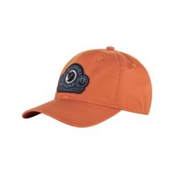 Czapka z daszkiem męski Classic Badge Cap - pomarańczowy. Brązowe czapki męskie Fjällräven, bez wzorów. Za 135.99 zł.