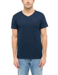 Męski T-Shirt Mustang Style Amado Dark Sapphire 1016275 4136. Niebieskie t-shirty męskie Mustang, m, bez wzorów, bez kołnierzyka, bez ramiączek. Za 69.99 zł.