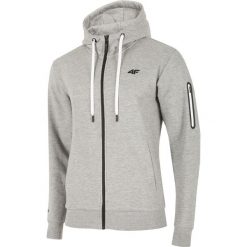 Bluza męska BLM216 - chłodny jasny szary melanż. Bluzy z kapturem męskie 4f. Za 149.99 zł.