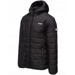 Kurtka przejściowa dla mężczyzn Hi-tec Core Aron. Czarne kurtki męskie Hi-tec, m, bez wzorów, bez ramiączek, bez kaptura. W wyprzedaży za 149.99 zł.