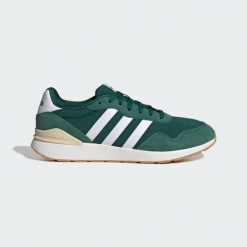 Buty Run 60s 4.0. Białe buty zimowe męskie ADIDAS, bez wzorów, ze skóry, sportowe, bez obcasa, bez zapięcia. Za 259.00 zł.