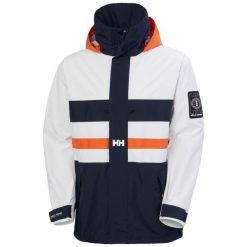Kurtka wodoodporna z kapturem Helly Hansen Play Sail. Niebieskie kurtki męskie Helly Hansen, m, bez wzorów, bez ramiączek, z kapturem. W wyprzedaży za 635.00 zł.