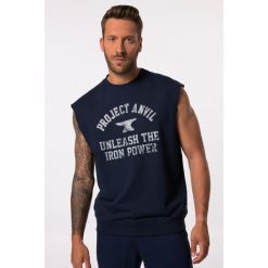 Męska Bluza Iron Anvil fitness oversize szybkoschnąca do roz. 7 XL. Niebieskie bluzy nierozpinane męskie JAY-PI, m, bez wzorów, z bawełny, casualowe, bez ramiączek, bez kaptura. Za 195.99 zł.