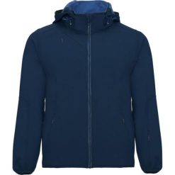 Męska Kurtka Soft Shell Siberia. Niebieskie kurtki męskie ROLY, m, bez wzorów, sportowe, bez ramiączek, bez kaptura. Za 185.99 zł.