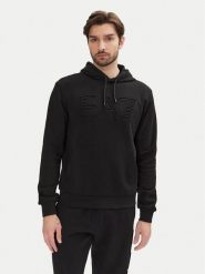 EA7 Emporio Armani Bluza 7M000152 AF10432 UC001 Czarny Regular Fit. Czarne bluzy nierozpinane męskie EA7 Emporio Armani, m, bez wzorów, z bawełny, bez ramiączek, bez kaptura. Za 509.99 zł.