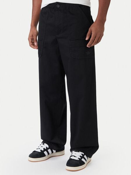 Adidas Spodnie materiałowe Premium Essentials JY2636 Czarny Loose Fit. Czarne spodnie na co dzień męskie ADIDAS, bez wzorów, z bawełny. Za 398.99 zł.