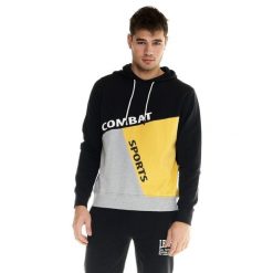 Męska bluza z blokami kolorów Leone Active. Czarne bluzy nierozpinane męskie LEONE 1947 APPAREL, l, bez wzorów, z tkaniny, sportowe, bez ramiączek, bez kaptura. W wyprzedaży za 163.40 zł.