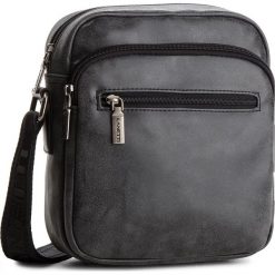 Saszetka LANETTI - RM0011 Black. Szare saszetki męskie marki Lanetti, ze skóry ekologicznej, młodzieżowe. Za 109.99 zł.