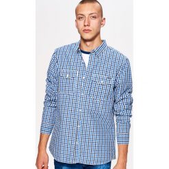 Koszula w drobną kratkę BASIC - Niebieski. Koszule męskie marki Cropp. W wyprzedaży za 39.99 zł.