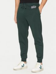 Gap Spodnie dresowe 542221-00 Zielony Regular Fit. Zielone spodnie dresowe męskie GAP, bez wzorów, z bawełny. Za 159.99 zł.