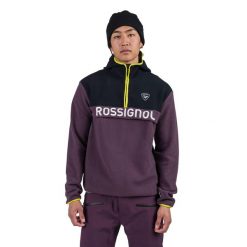 Bluza męska Rossignol Alltrack Fleece. Fioletowe bluzy nierozpinane męskie Rossignol, m, bez wzorów, sportowe, bez ramiączek, bez kaptura. Za 419.00 zł.