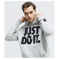 Nike Bluza M Nsw Jdi+ Po Flc Mix , szary, rozmiar S. Szare bluzy nierozpinane męskie Nike, m, bez wzorów, z bawełny, bez ramiączek, bez kaptura. Za 259.99 zł.