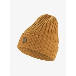 Czapka zimowa Fjallraven Byron Hat - acorn. Brązowe czapki męskie Fjällräven, na zimę, bez wzorów, sportowe. Za 214.99 zł.