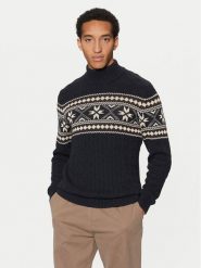 Selected Homme Golf Flake 16081554 Granatowy Regular Fit. Niebieskie kardigany męskie Selected Homme, m, bez wzorów, z bawełny, bez ramiączek. Za 159.99 zł.