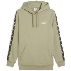Bluza z kapturem Puma Ess Tape Hoodie Fl, Mężczyźni. Brązowe bluzy nierozpinane męskie Puma, m, bez wzorów, z bawełny, z kapturem. Za 390.00 zł.