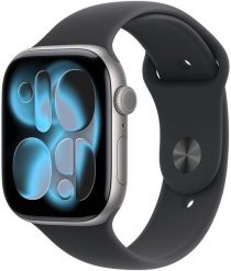 Smartwatch Apple Watch 11 GPS 42mm Space Grey Alu Sport Band S/M Czarny (MEQW4ET/A). Czarne zegarki smartwatch Apple. Za 1,866.97 zł.