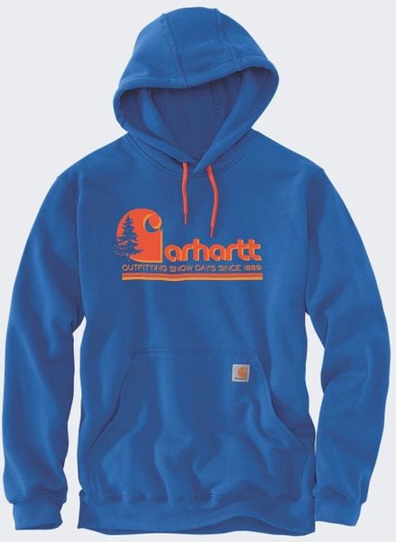 Bluza Carhartt Midweight Tree Graphic Beacon Blue. Niebieskie bluzy nierozpinane męskie Carhartt, m, bez wzorów, bez ramiączek, bez kaptura. Za 250.99 zł.