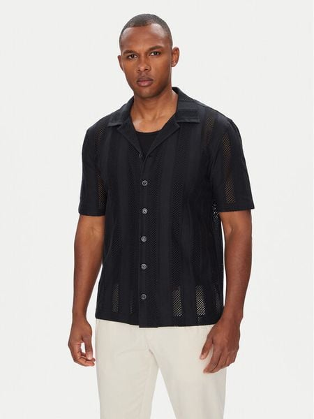 Baldessarini Koszula B4 10058.5266 Czarny Regular Fit. Czarne koszule męskie Baldessarini, m, bez wzorów, z bawełny, bez kołnierzyka, bez ramiączek. Za 379.99 zł.