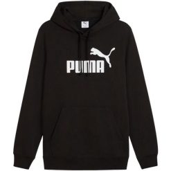 Męska Bluza Z Kapturem ESS No.1 Logo. Czarne bluzy z kapturem męskie Puma, m, bez wzorów, z kapturem. Za 237.99 zł.
