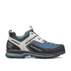 Buty turystyczne Garmont Dragontail Tech Geo. Niebieskie buty trekkingowe męskie Garmont, bez wzorów, sportowe, bez obcasa, bez zapięcia. W wyprzedaży za 553.00 zł.