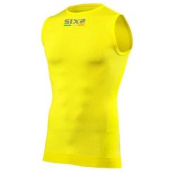 Podkoszulek rowerowy SMX. Żółte t-shirty sportowe męskie SIXS, s, bez wzorów, ze skóry, sportowe, bez ramiączek. Za 224.00 zł.