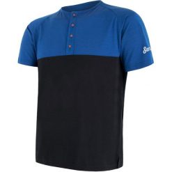 Sensor T-Shirt Męski Z Guzikami Merino Air Pt Niebiesko-Czarny L. Bielizna termoaktywna męska marki Sensor. W wyprzedaży za 175.00 zł.