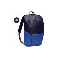 Plecak sportowy Classic 17 litrów. Niebieskie plecaki męskie KIPSTA, bez wzorów, z materiału. Za 24.99 zł.