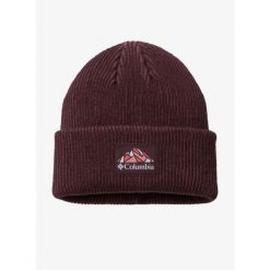 Czapka zimowa Columbia Provisions Cuffed Beanie - moonvista/mountain. Czerwone czapki męskie Columbia, na zimę, bez wzorów, sportowe. Za 89.99 zł.
