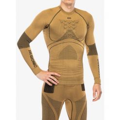 Bluza termoaktywna męska X-Bionic Radiactor 4.0 L/S. Brązowe bielizna termoaktywna męska XBIONIC, l, bez wzorów, sportowe, bez ramiączek, bez kaptura. Za 513.99 zł.