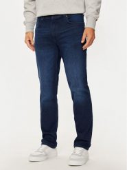 Mustang Jeansy Washington 1015520 Niebieski Straight Fit. Niebieskie jeansy męskie Mustang, bez wzorów, z bawełny. Za 89.99 zł.
