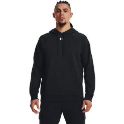 Bluza z kapturem Under Armour Rival Fleece Hoodie, Mężczyźni. Białe bluzy z kapturem męskie Under Armour, m, bez wzorów, z kapturem. Za 363.00 zł.