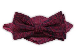 Mucha Męska z Poszetką - Alties - Czerwień, Wzór Orientalny. Czerwone krawaty i muchy męskie Alties, bez wzorów, eleganckie. Za 54.00 zł.