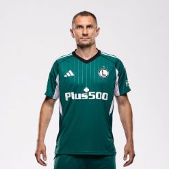 Koszulka wyjazdowa Adidas LEGIA SR 25/26. Zielone t-shirty sportowe męskie ADIDAS, m, bez wzorów, z tkaniny, sportowe, bez ramiączek. Za 359.99 zł.