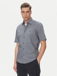BOSS Koszula Rash_2 50537332 Granatowy Regular Fit. Niebieskie koszule męskie Boss, m, bez wzorów, z bawełny, bez kołnierzyka, bez ramiączek. Za 219.99 zł.