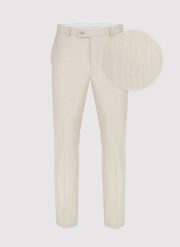 PAKO LORENTE – Beżowe spodnie garniturowe. Brązowe eleganckie spodnie męskie Pako Lorente, bez wzorów, z lycry, eleganckie. Za 499.99 zł.