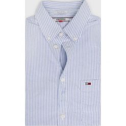 Tommy Jeans - Koszula. Czerwone koszule męskie Tommy Jeans, l, bez wzorów, z bawełny, bez kołnierzyka, bez ramiączek. W wyprzedaży za 199.90 zł.