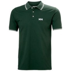 Polo Helly Hansen Newport Inshore. Zielone koszulki polo męskie Helly Hansen, m, bez wzorów, z bawełny, eleganckie, bez kołnierzyka, bez ramiączek. Za 325.50 zł.