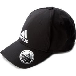 Czapka adidas - 6Pcap Ltwgt Emb S98159 Black/Black/White. Czarne czapki męskie ADIDAS, z materiału. Za 59.00 zł.