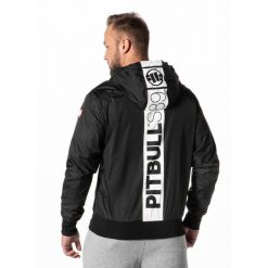 Kurtka przejściowa męska Pitbull z kapturem Athletic Hilltop. Brązowe kurtki męskie PITBULL, m, bez wzorów, bez ramiączek, z kapturem. Za 219.00 zł.